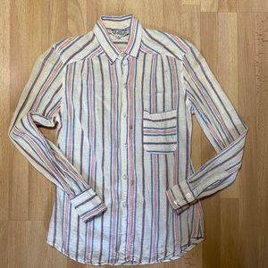 Vintage 70’s Striped Button Up